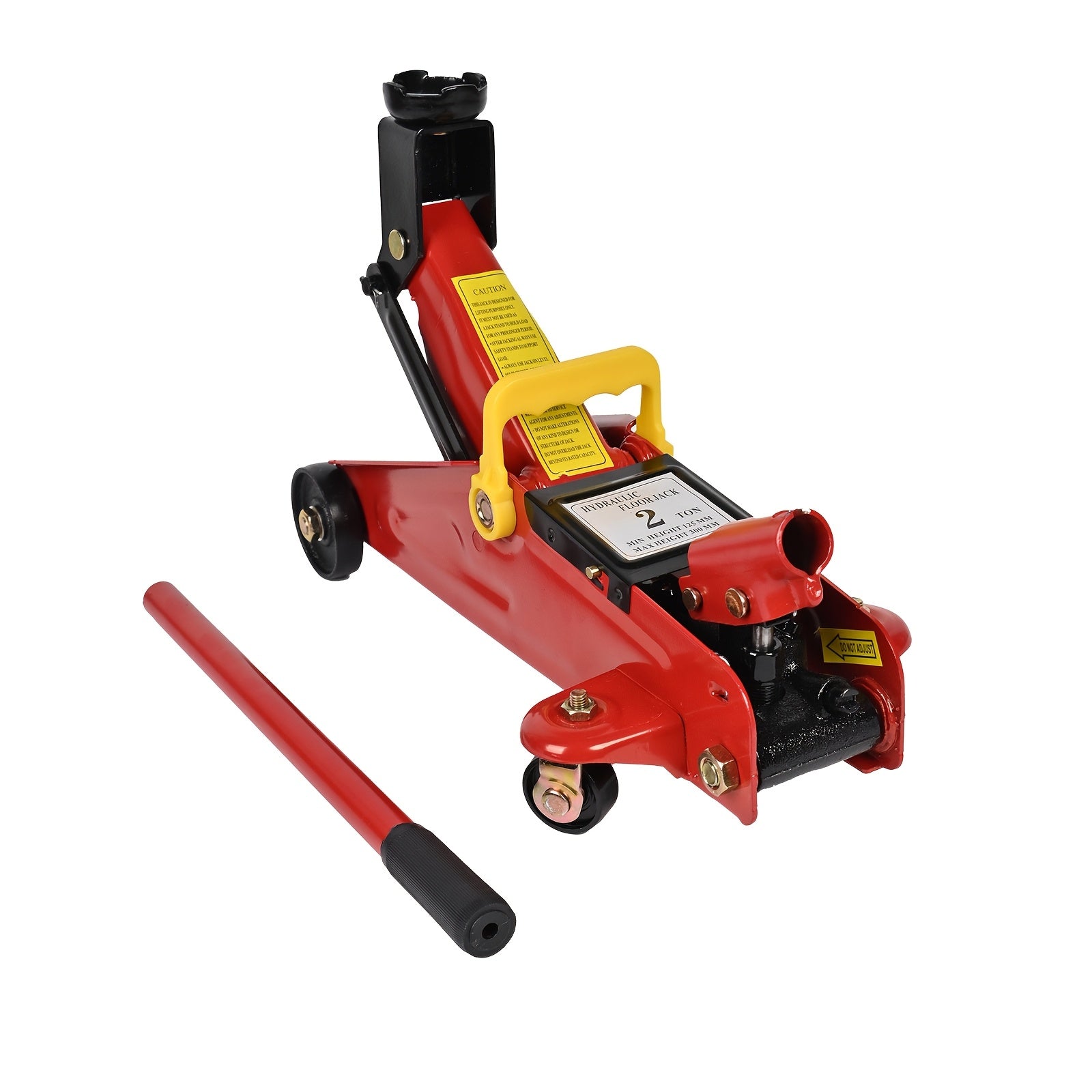 2-Ton Heavy Duty Hydraulic Floor Jack with Low Profile - Professional Garage, Workshop, Truck, SUV Lift - Alloy Steel Construction, Manual Pump Handle - Compact Design for Low Clearance Vehicles - Heavy-Duty Service Jack, Por