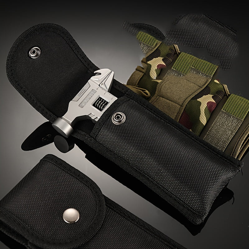 New Multifunctional Wrench, Hammer, Folding Pliers, Household Daily Maintenance, Vehicle Emergency Portable Tool, Camping Outdoor Combination Tool/1pc