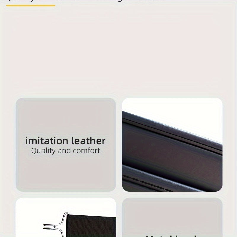 1 Piece PU Leather Universal Car Seat Back Storage Bag - Large Capacity Multifunctional Pocket with Rear Storage for Organizing Essentials