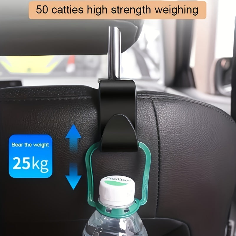 Multi-Functional 2 Pcs Charming Blossom - Flower Car Seat Headrest Hooks, Must-Have Interior Accessories For Vehicle Organization