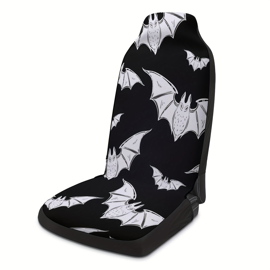 Universal Fit Bat Print Car Seat Covers - Spooky Halloween Gift Idea