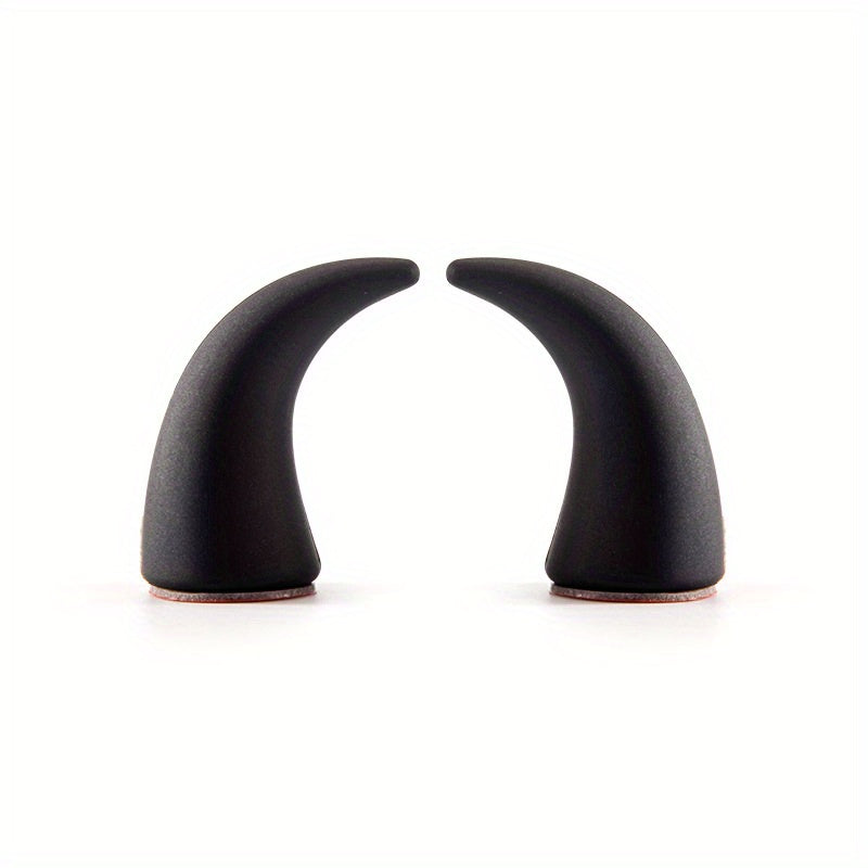2pcs Mini Devil Horn Car Steering Wheel Decals - Cute & Creative Dashboard Accessories for Vehicle Air Vent