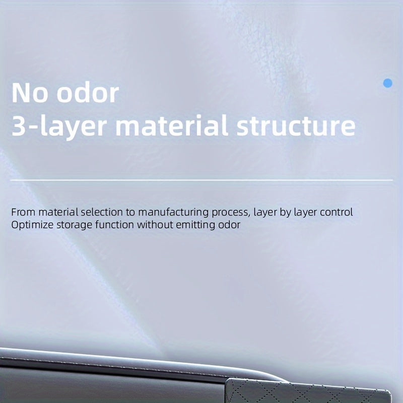 1 Piece Of PU Leather New Car Backrest Storage Bag, Car Seat Backrest Storage Hanging Bag, Rear Shelf Storage Mesh Bag, Universal