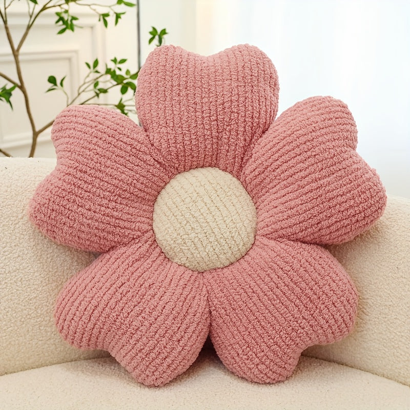 [1pc Breathable Flower Seat Cushion] 1pc Home Decorative Cushion, Breathable Flower Seat Cushion, Table Chair Cushion Floor Pillow For Sofa Couch Bed Office