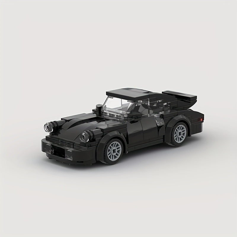 196-Piece Classic Sports Racing Construction Toy - Educational Vehicle Model For Young Builders, Ideal Christmas Present