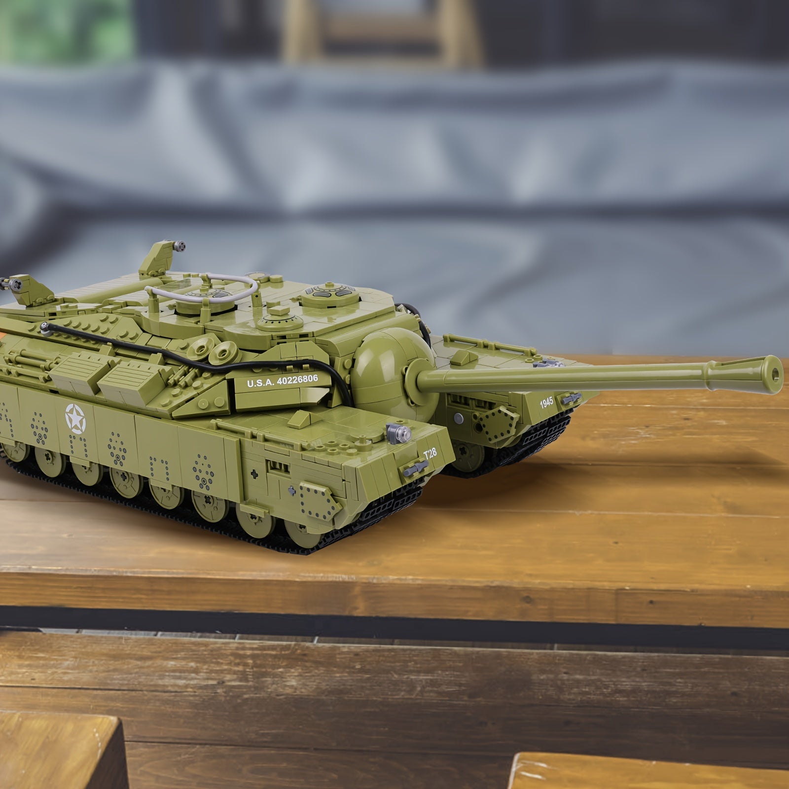 JMBricklayer Tank Building Sets for Adults 61502, WW2 Military T28 Heavy Tank Model Kit, Army Tank Construction Vehicle Toy Home Decor History Collectible