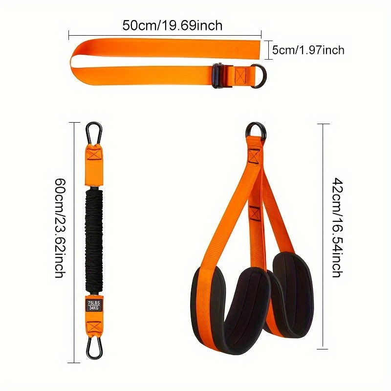 Pull Up Assist Band Set with Adjustable Resistance, Heavy-Duty TPE Fabric, Upgraded Metal Buckle & Cloth Protection, Durable Stretch Fitness Bands for Upper Body Strength - Includes Foot/Knee Rests