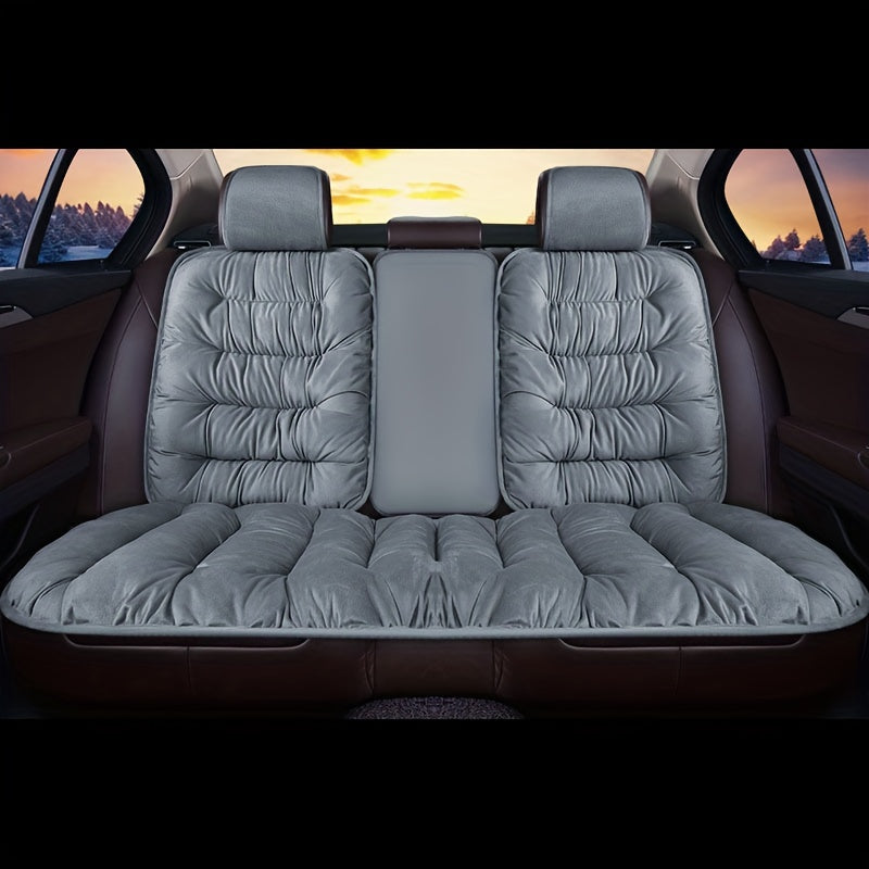 Soft Plush Car Seat Cover, Automobiles Seat Cover Cushion Pad Car Seat Protector Universal Winter Auto Interior Accessories