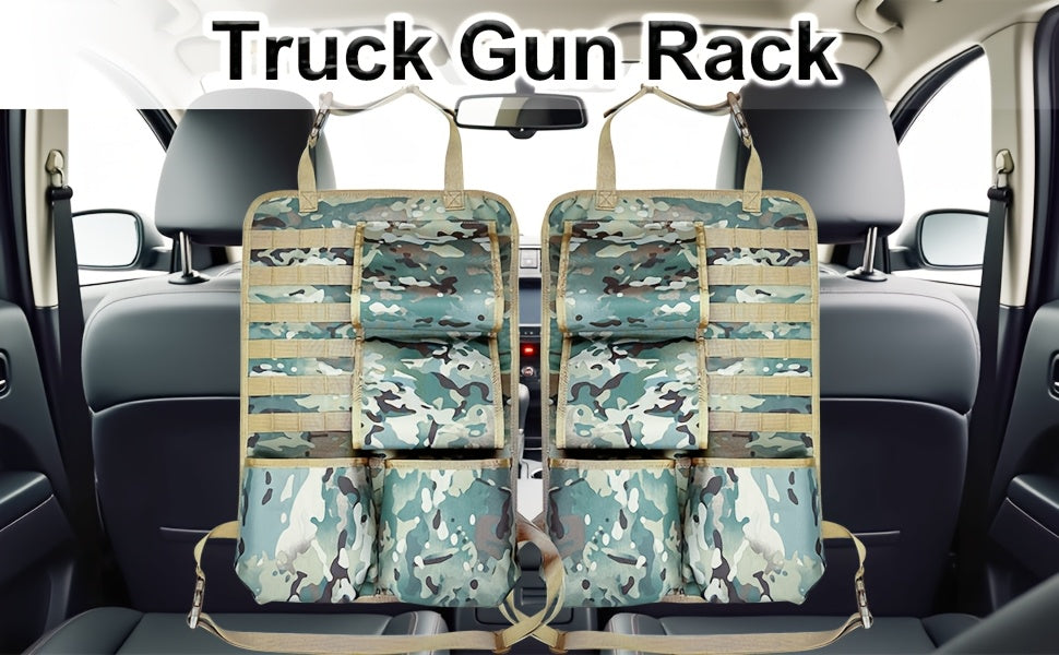 Automotive Gun Racks Vehicle Seat Back Rifle Gun Holder for Hunting Accessories Storage and Organizer, Deer/Duck Hunting Gift for Men