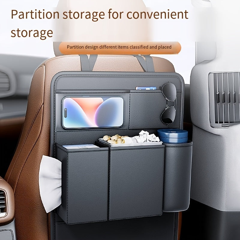 Car Seat Back Storage Bag, Car Multifunctional Storage Rack, Car Seat Back Storage Box, Rear Storage Hanging Bag, Suitable For All Vehicle Models
