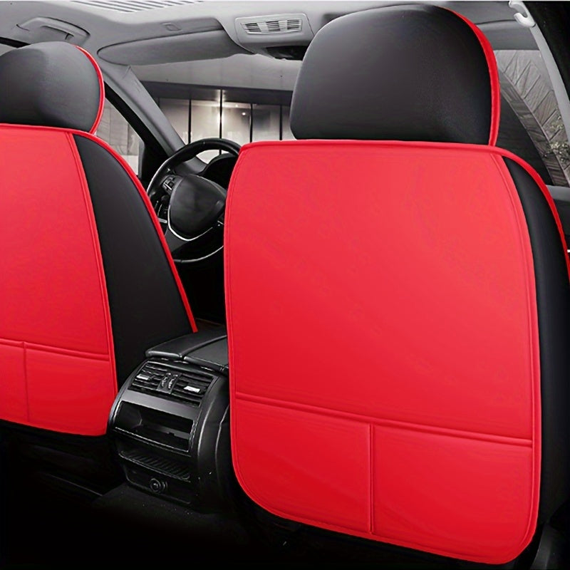 Five Seats Full Coverage Car Seat Covers Set - Premium Three-Dimensional PU Leather, Universal Fit for SUV Off-Road Vehicles, Adjustable and Durable, Winter High-End Design for Ultimate Comfort and Protection