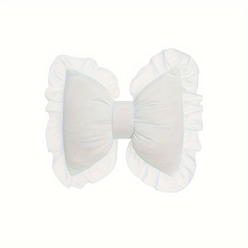 1 Set Creative Butterfly Lace Edge Car Headrest and Lumbar Support Cushion - Breathable Polyester Fiber Neck Pillow and Seat Back Pillow for All Seasons, Comfortable Vehicle Accessories