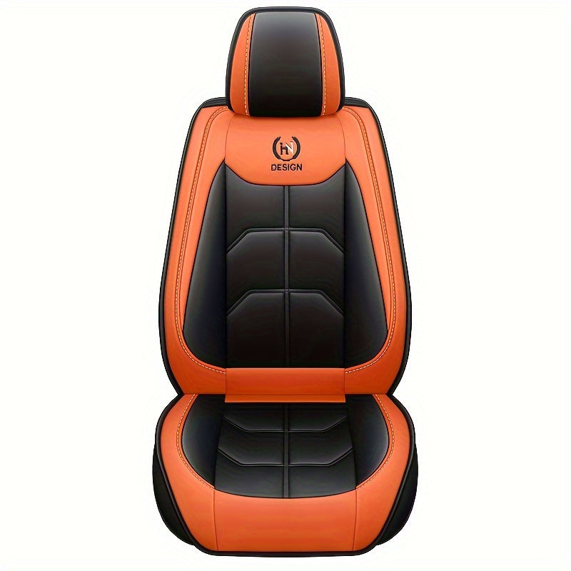 1-Piece Front Driver Seat Premium PU Leather Car Seat Cover - Fits Most Cars, SUVs, Vans, and Trucks!