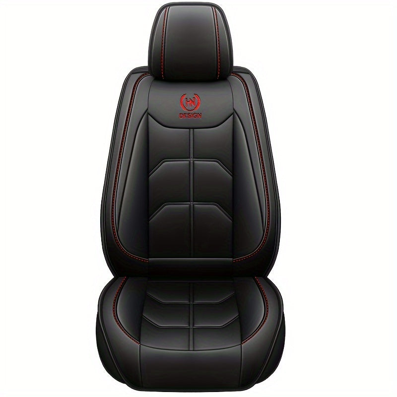 1-Piece Front Driver Seat Premium PU Leather Car Seat Cover - Fits Most Cars, SUVs, Vans, and Trucks!