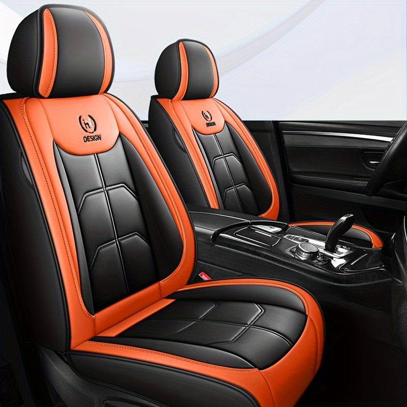1-Piece Front Driver Seat Premium PU Leather Car Seat Cover - Fits Most Cars, SUVs, Vans, and Trucks!